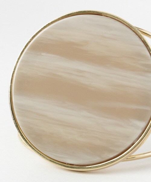 KBF(ケイビーエフ)の「壓克力圓圈造型手鐲(アクセサリー・レディース・象牙白/棕色/黑色・one)」の7枚目の写真