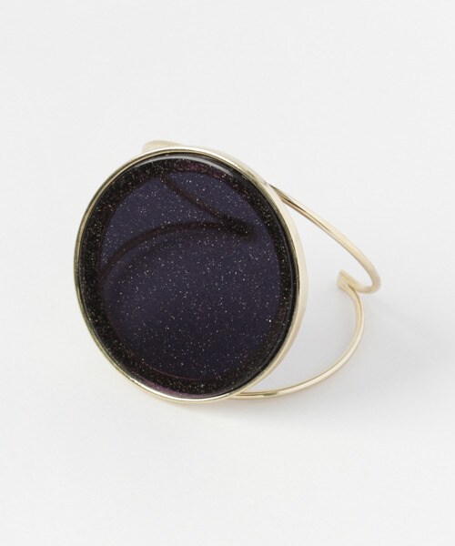 KBF(ケイビーエフ)の「壓克力圓圈造型手鐲(アクセサリー・レディース・象牙白/棕色/黑色・one)」の2枚目の写真