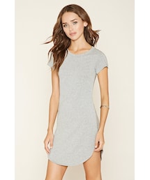 FOREVER 21 | FOREVER 21 curved-hem t-shirt dress(ワンピース)