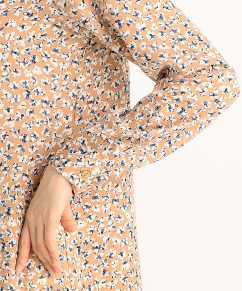 RAY CASSIN（レイカズン）の「花柄シャツワンピース（ワンピース/ドレス・レディース・ブラック/ピンク/ミント・FREE）」の7枚目の写真