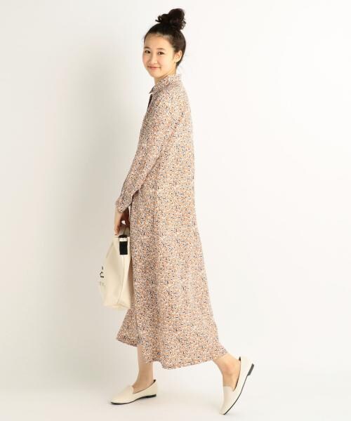 RAY CASSIN（レイカズン）の「花柄シャツワンピース（ワンピース/ドレス・レディース・ブラック/ピンク/ミント・FREE）」の3枚目の写真