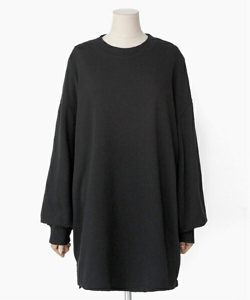 DHOLIC（ディーホリック）の「ワイドスリーブオーバーサイズロングTシャツ（Tシャツ/カットソー・レディース・ホワイト/ライトパープル/ディープスカイブルー/ブラック・FREE）」の2枚目の写真