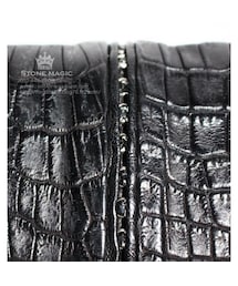 ケムリ　財布 KMRii ・ケムリ・WR-CDL-03 ・Black・クロコウォレット | MEGA