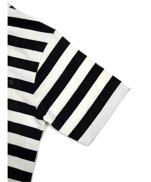 w closet(ダブルクローゼット)の「ハイネックポケ付きボーダーTシャツ(トップス・レディース・Sイエロー/Sグレー/ブラック・FREE)」の8枚目の写真