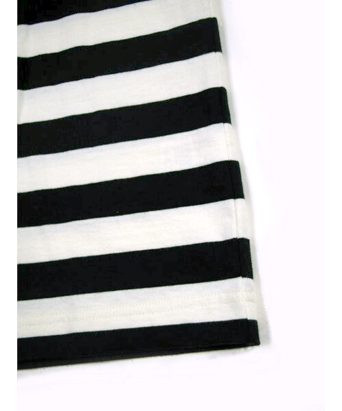 w closet(ダブルクローゼット)の「ハイネックポケ付きボーダーTシャツ(トップス・レディース・Sイエロー/Sグレー/ブラック・FREE)」の9枚目の写真