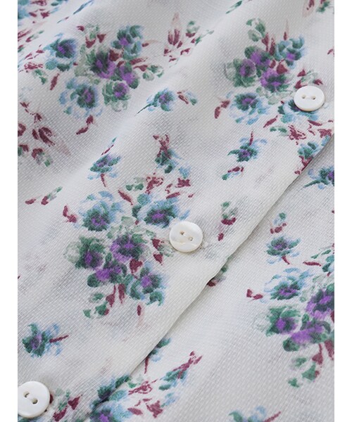 w closet（ダブルクローゼット）の「小花柄ワンピース（その他・レディース・オフホワイト/イエロー・FREE）」の9枚目の写真