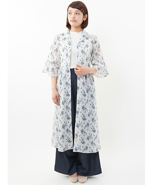 w closet（ダブルクローゼット）の「小花柄ワンピース（その他・レディース・オフホワイト/イエロー・FREE）」の11枚目の写真