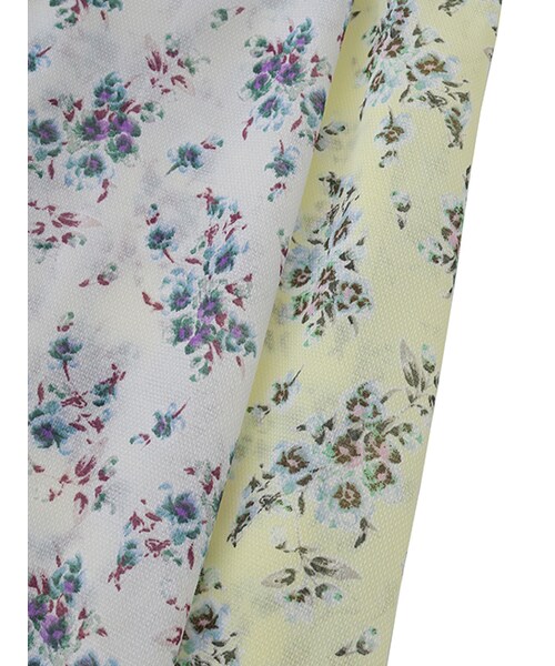 w closet（ダブルクローゼット）の「小花柄ワンピース（その他・レディース・オフホワイト/イエロー・FREE）」の10枚目の写真