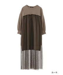 w closet | チュールレイヤード風ワンピース(ワンピース/ドレス)