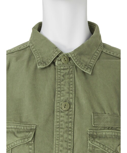 Ungrid（アングリッド）の「ミリタリーワッペンシャツ（トップス・レディース・カーキ・F）」の6枚目の写真