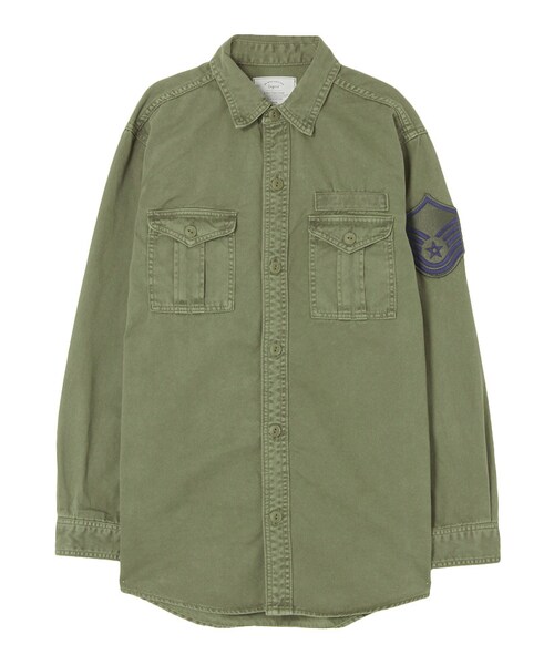 Ungrid（アングリッド）の「ミリタリーワッペンシャツ（トップス・レディース・カーキ・F）」の11枚目の写真