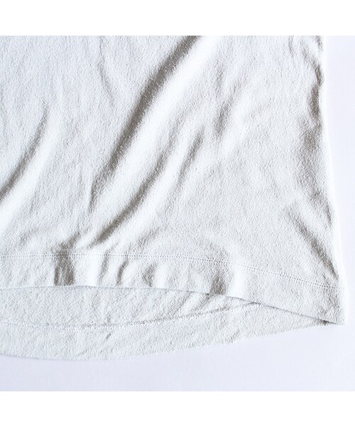 roundabout(ラウンダバウト)の「S/S Silk T-Shirts(トップス・Light Grey・1/2)」の6枚目の写真