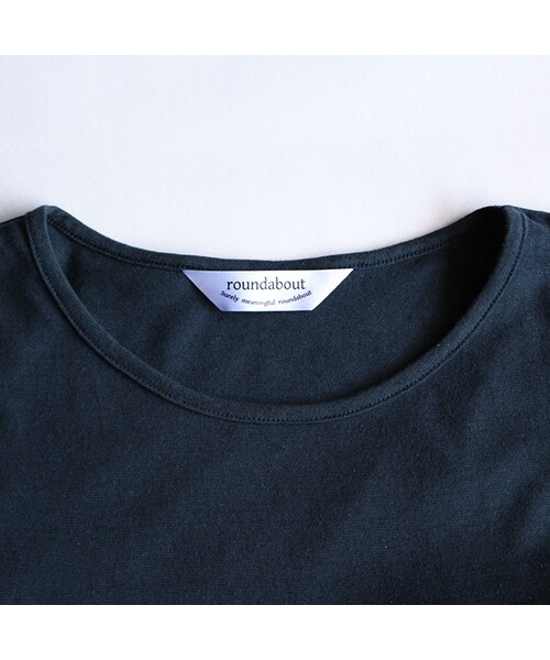 roundabout(ラウンダバウト)の「S/S Pocket Long T-Shirts(トップス・Navy/White・1/2)」の4枚目の写真