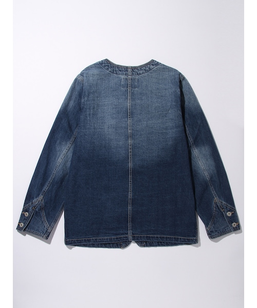 SEVENDAYS=SUNDAY（セブンデイズサンデイ）の「Men's デニム カバーオール（ジャケット/アウター・オフホワイト/ライトインディゴ・S/M/L）」の4枚目の写真