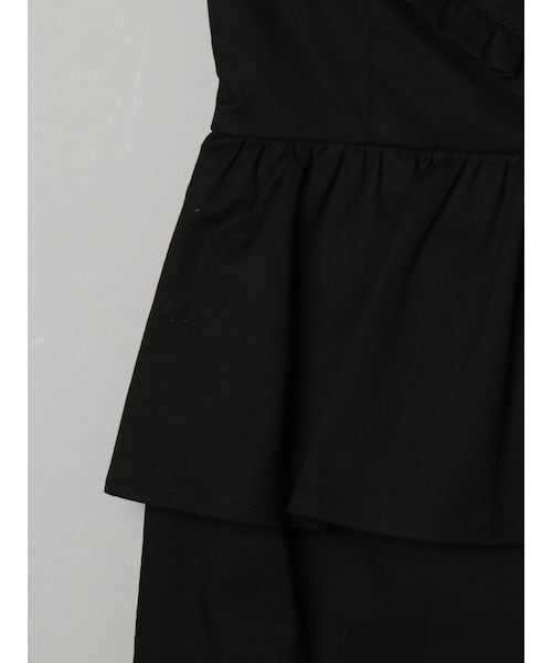 E hyphen world gallery Bon Bon（イーハイフンワールドギャラリーボンボン）の「ハートペプラムワンピース（ワンピース/ドレス・ブラック・S/M）」の8枚目の写真