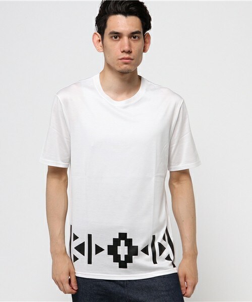ato（アトウ）の「60/2 T-CLOTH NATIVE PATTERN（Tシャツ/カットソー・メンズ・ホワイト×ブラック/ブラック×ホワイト/ブラック×ブルー・46/48）」の7枚目の写真