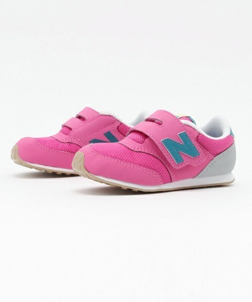 NEW BALANCE（ニューバランス）の「ベビー キッズ ニューバランス ベルクロ new balance K620 PYI/REI（スニーカー・キッズ・ピンク/レッド・14cm/15cm/16cm）」の2枚目の写真