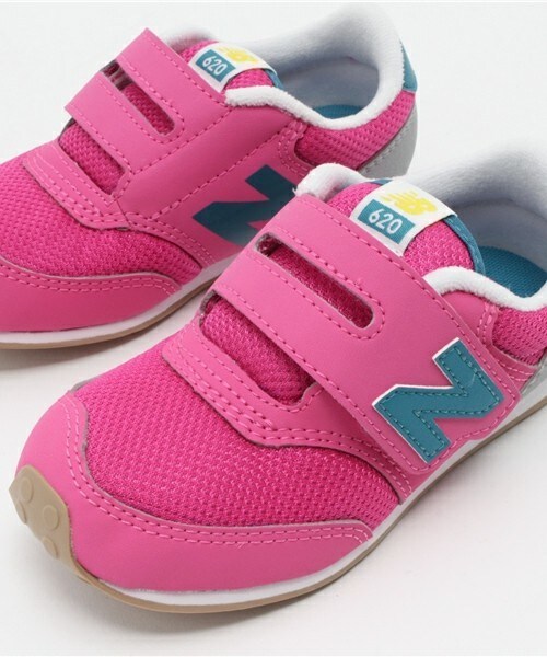 NEW BALANCE（ニューバランス）の「ベビー キッズ ニューバランス ベルクロ new balance K620 PYI/REI（スニーカー・キッズ・ピンク/レッド・14cm/15cm/16cm）」の6枚目の写真