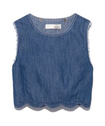 LILY BROWN | 裾スカラップデニムトップス(トップス)