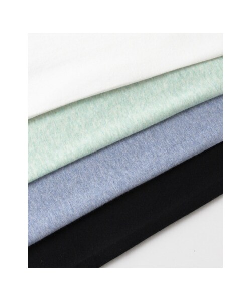 URBAN RESEARCH DOORS（アーバンリサーチドアーズ）の「FORK&SPOON ソフトリブ T-SHIRTS（トップス・レディース・杢NAVY/WHITE/BLACK/杢LIME・1）」の9枚目の写真