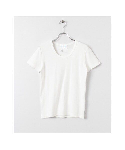 URBAN RESEARCH DOORS（アーバンリサーチドアーズ）の「FORK&SPOON ソフトリブ T-SHIRTS（トップス・レディース・杢NAVY/WHITE/BLACK/杢LIME・1）」の2枚目の写真