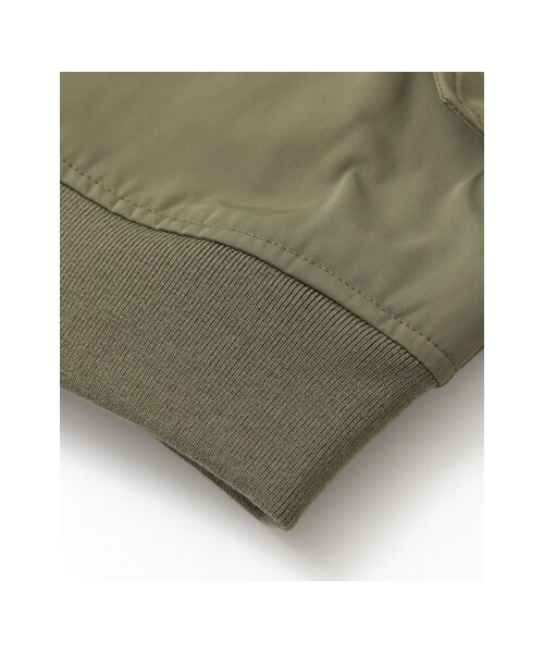 KBF（ケイビーエフ）の「MA-1フライトジャケット（ジャケット/アウター・レディース・KHAKI/IVORY/D.NAVY・one）」の17枚目の写真