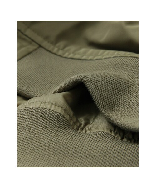 KBF（ケイビーエフ）の「MA-1フライトジャケット（ジャケット/アウター・レディース・KHAKI/IVORY/D.NAVY・one）」の20枚目の写真