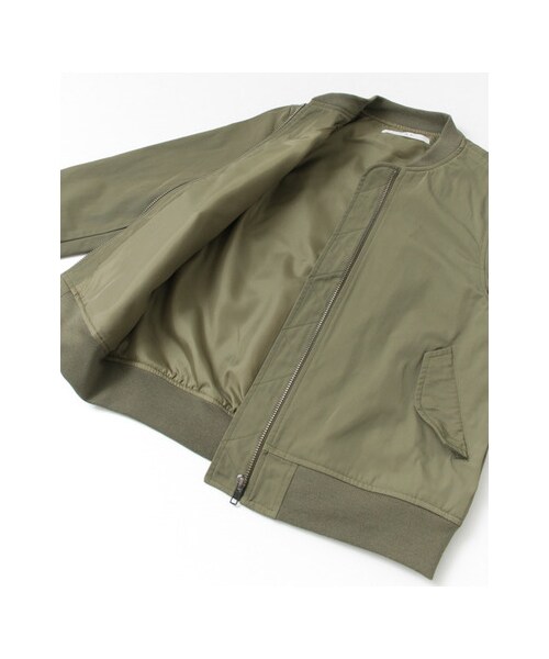 KBF（ケイビーエフ）の「MA-1フライトジャケット（ジャケット/アウター・レディース・KHAKI/IVORY/D.NAVY・one）」の19枚目の写真