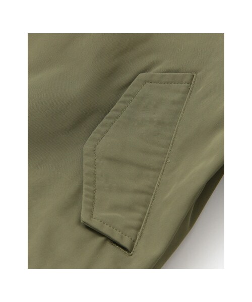 KBF（ケイビーエフ）の「MA-1フライトジャケット（ジャケット/アウター・レディース・KHAKI/IVORY/D.NAVY・one）」の15枚目の写真