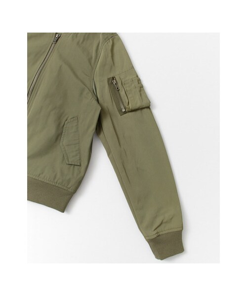 KBF（ケイビーエフ）の「MA-1フライトジャケット（ジャケット/アウター・レディース・KHAKI/IVORY/D.NAVY・one）」の11枚目の写真