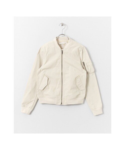 KBF（ケイビーエフ）の「MA-1フライトジャケット（ジャケット/アウター・レディース・KHAKI/IVORY/D.NAVY・one）」の3枚目の写真