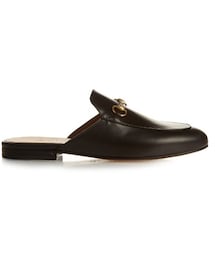 GUCCI | GUCCI Princetown leather backless loafers(シューズ)