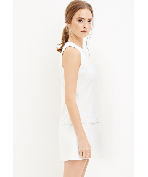 FOREVER 21（フォーエバー トゥエンティーワン）の「FOREVER 21 belted drop-waist dress（ワンピース・レディース・Black/White・S/M）」の3枚目の写真
