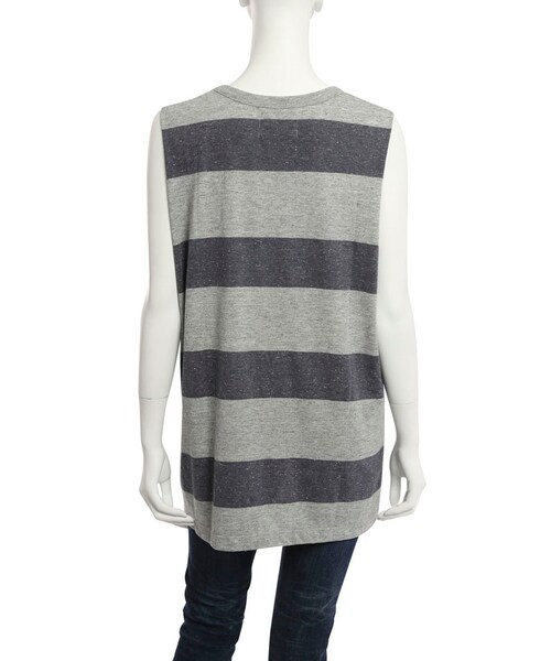 Ungrid（アングリッド）の「ボーダーボックスタンク（トップス・レディース・オフホワイト/ネイビー/キャメル・F）」の10枚目の写真