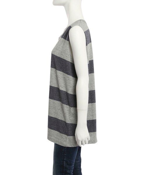 Ungrid（アングリッド）の「ボーダーボックスタンク（トップス・レディース・オフホワイト/ネイビー/キャメル・F）」の9枚目の写真