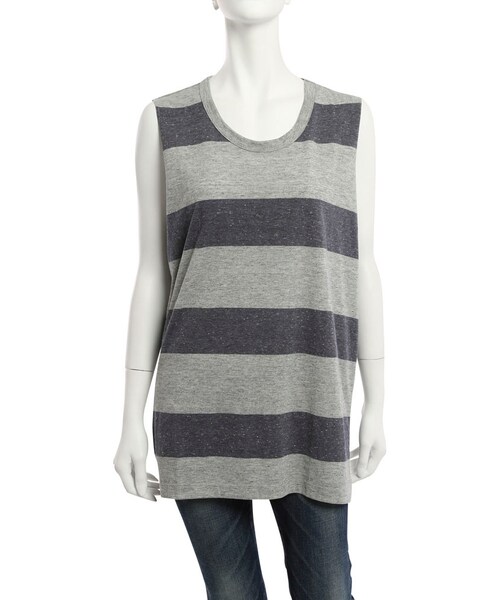 Ungrid（アングリッド）の「ボーダーボックスタンク（トップス・レディース・オフホワイト/ネイビー/キャメル・F）」の6枚目の写真