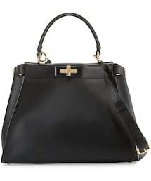 FENDI | Fendi Peekaboo Medium Satchel Bag, Black(ショルダーバッグ)