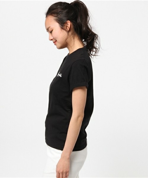 GYMPHLEX（ジムフレックス）の「GYMPHLEX Tシャツ（Tシャツ/カットソー・レディース・ホワイト/ブラック/グレー・38/36）」の5枚目の写真