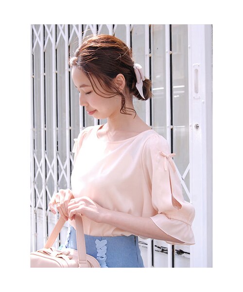 an another angelus（アンアナザーアンジェラス）の「袖リボンプルオーバーブラウス/an another angelus（シャツ/ブラウス・レディース・その他）」の4枚目の写真