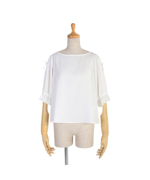 an another angelus（アンアナザーアンジェラス）の「袖リボンプルオーバーブラウス/an another angelus（シャツ/ブラウス・レディース・その他）」の2枚目の写真