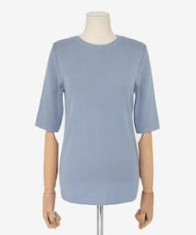 DHOLIC | ハーフスリーブスリムニットプルオーバー(ニット/セーター)