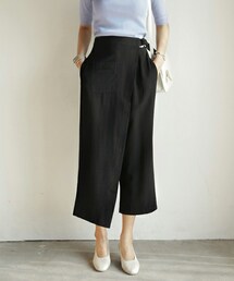 DHOLIC | バックウエストゴムラップテイストワイドパンツ(その他パンツ)