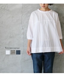 Veritecoeur | Veritecoeur  VC-1270 コットンタイプライタープルオーバー(Tシャツ/カットソー)