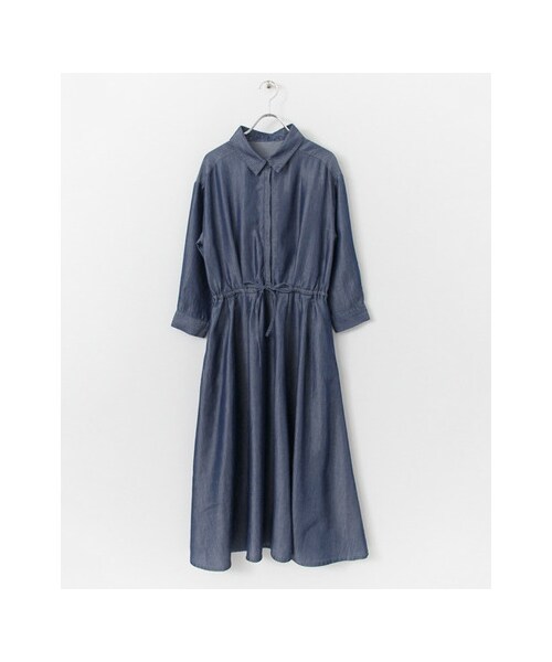 KBF(ケイビーエフ)の「テンセルデニムワンピース(ワンピース/ドレス・レディース・BLUE/ONE WASH・one)」の2枚目の写真