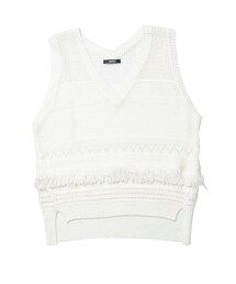 MURUA | 【CASUAL】クロシェニットタンクトップ(トップス)