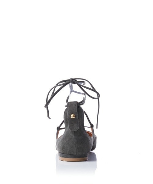 Pippichic（ピッピシック）の「PIPPICHIC フラットレースアップパンプス（パンプス・レディース・ブラック/カーキブラウン・36/37/38）」の6枚目の写真