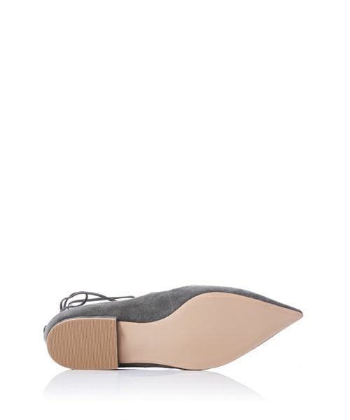 Pippichic（ピッピシック）の「PIPPICHIC フラットレースアップパンプス（パンプス・レディース・ブラック/カーキブラウン・36/37/38）」の5枚目の写真