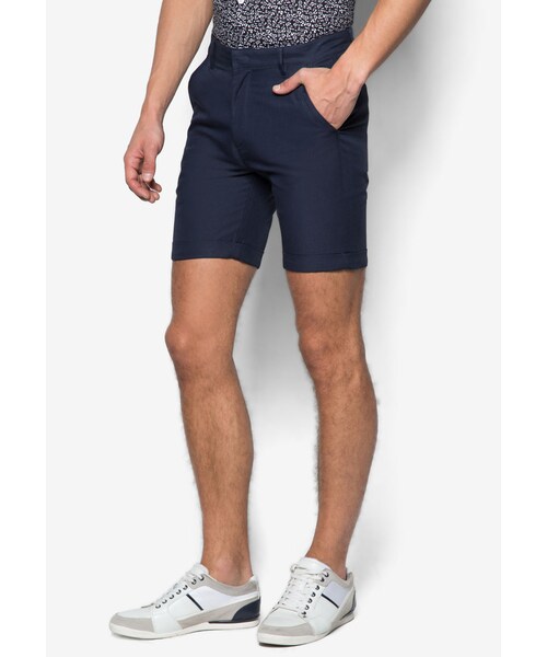 ZALORA（-）の「Knee Length Chino Shorts（パンツ・メンズ・Navy・30/32/34/36）」の2枚目の写真