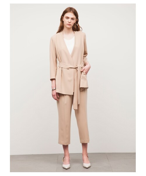 FRAY I.D（フレイアイディー）の「クロップドワイドパンツ（ワイドパンツ・レディース・WHT/BEG/NVY・0/1）」の13枚目の写真