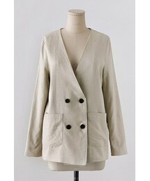 imvely | ナチュラルリネンジャケット(テーラードジャケット)